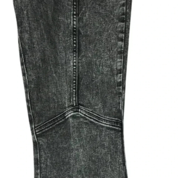 FOREVER 21 super flare denim gray high ruse retro jeans women’s size large - Picture 6 of 10